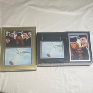 Gold and Black Photo Frame Set